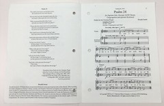 Psalm 24 SATB Chorus Keyboard Sheet Music Soprano Solo By Ronald Arnatt ECS Pub