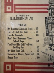 AA 1919 11×14 Revue Sheet Music HAPPY DAYS AT THE HIPPODROME ‘Found The Girl’