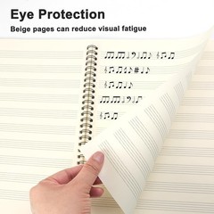 10 Staves Blank Sheet Music Notebook
