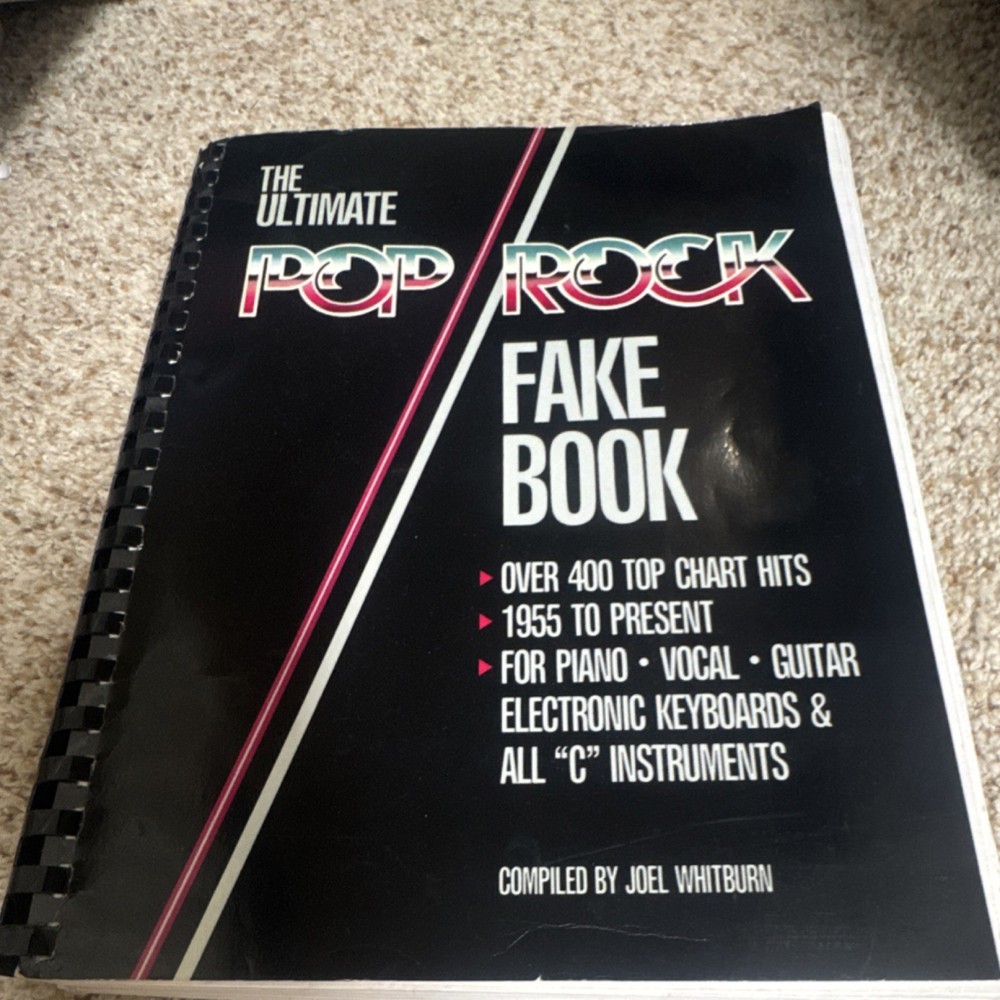 Hal Leonard Pop Rock Fake Book Piano Vocal Guitar Keyboards Sheet Music