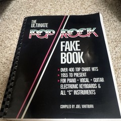 Hal Leonard Pop Rock Fake Book Piano Vocal Guitar Keyboards Sheet Music