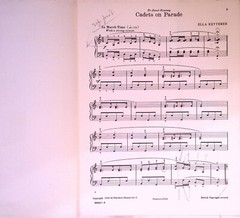 Cadets On Parade March Piano Sheet Music Ella Ketterer 1936 Military