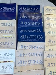 Lot ALL FOR STRINGS BOOKS Bulk For Orchestra + A Few Extra Books Of Sheet Music