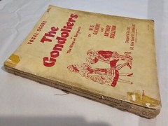 THE GONDOLIERS – VOCAL & PIANO SCORE – Ex Library – FREEPOST – Acceptable Cond