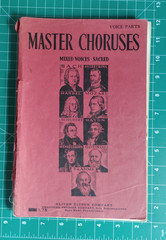 Vintage Sheet Music Book Master Choruses Mixed Voices c1933