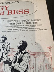 Vintage 1959 Porgy And Bess Vocal Selection Songbook Sheet Music Gershwin Movie