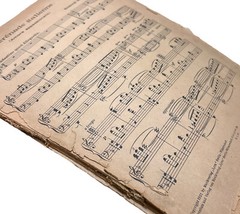 Lot 12 Pounds Vintage & Antique Sheet Music Crafting Mixed Media Art Timeworn