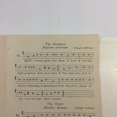 Requiem Plainchant Voice part Douglas Saint Dunstan Edition Songbook 1922