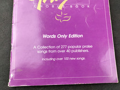 1990 Maranatha Music Praise Chorus Book Expanded 2nd Edition Words Only Edition