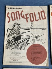 Lot 4 ARMED FORCES SONG FOLIO Nov 1959 Aug 1962 Jan 1963 Apr 1963 Music & Verses