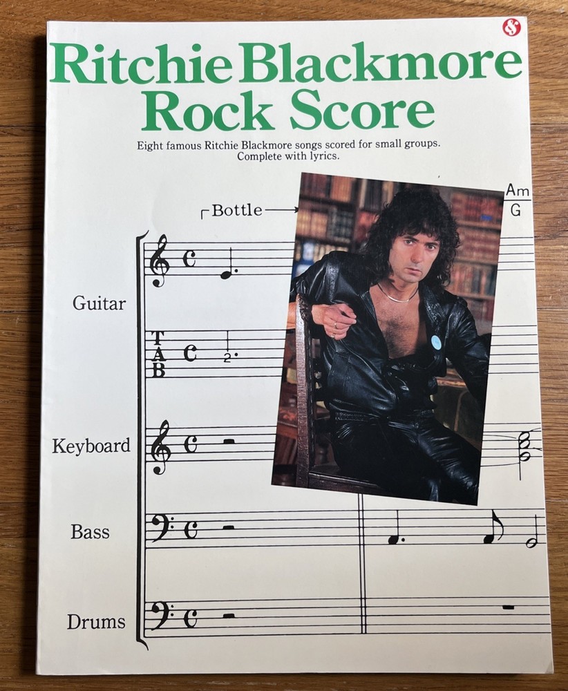 Amsco Publications Richie Blackmore Rock Scene Songbook (1987)