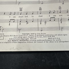 CAN-CAN Cole Porter 1953 Lot of 2 Vintage Sheet Music Cest Magnifique Allez Vous