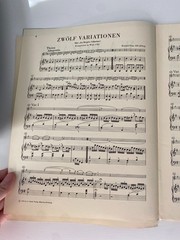 Mozart Variations for Piano & Violin Henle Verlag Urtext Edition VTG Sheet Music