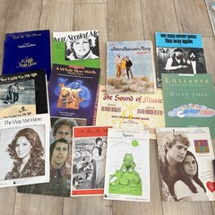 Lot of 15+ Vintage Sheet Music Pop TV Movie Broadway Billy Joel Barbra Streisand
