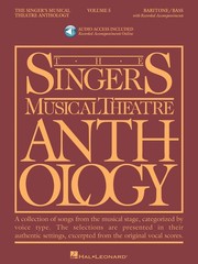 Singer&rsquo;s Musical Theatre Anthology Vol 5 Baritone Bass Piano Book & Online Audio