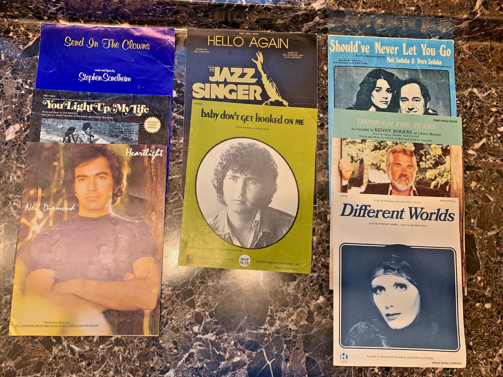 Pop Rock Piano Sheet Music from Movies, Musicals & Popular Artists Set of 8