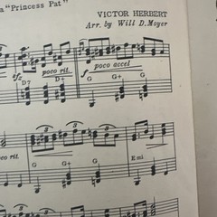 Witmark Folio #1 Victor Herbert Classical Guitar Sheet Music 1931 Duo W Piano