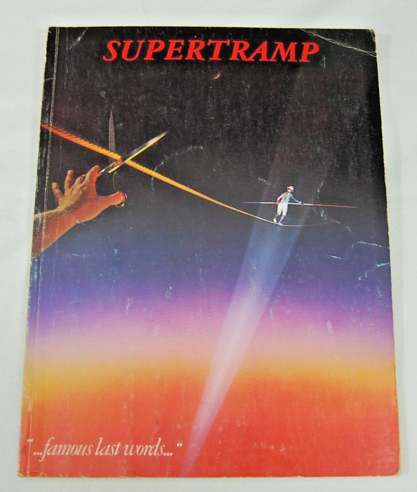 Supertramp…Famous Last Word 1982 Songbook – Oop – Vintage Hard to Find
