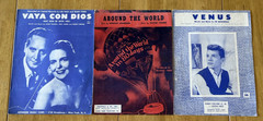 Mixed Lot of 60 Vintage 1950&rsquo;s-1960&rsquo;s Piano Vocal Sheet Music. Folk, Pop, Etc.