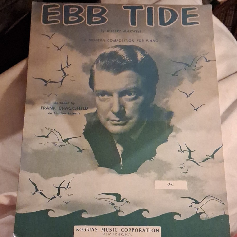 Robbins Music Corporation Ebb Tide Sheet Music for Solo Piano Easy Listening