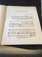 Vintage Sheet Music -Place A Light to Guide Me Home, 1901 Fay/Oliver