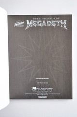 Book / Sheet Music – The Best Of Megadeth Transcribed Scores Hal Leonard guitar