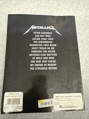 Metallica Guitar Tab Songbook Authorized Ed Tablature Sheet Music 1991 VG+