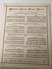 Gavotte Rustique piano duet by N. Louise Wright piano sheet music 2B