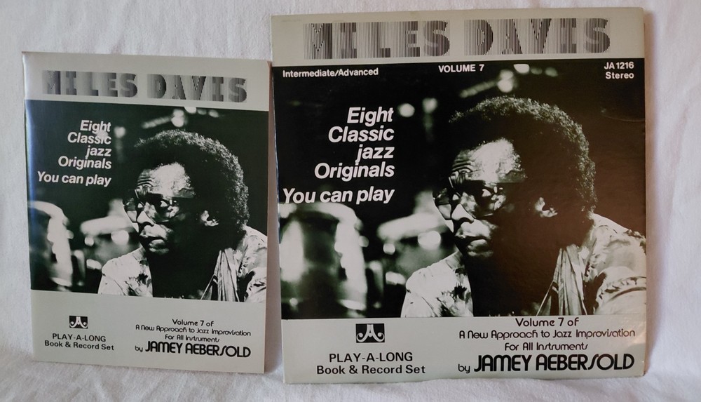 Jamey Aebersold Vol. 7 Miles Davis PLAY-A-LONG BOOK & SET 1976 Jazz Improv