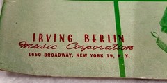 VTG 1942 « WHITE CHRISTMAS » SHEET MUSIC SIMPLIFIED PIANO SOLO IRVING BERLIN