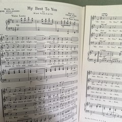 Octavo of Music For My Best To You Forster ed for mixed voices 6939 1942