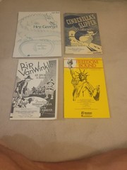 Giant Lot of 24 VINTAGE PIANO SHEET MUSIC Singles 1930s-1990s Musicals Patriotic