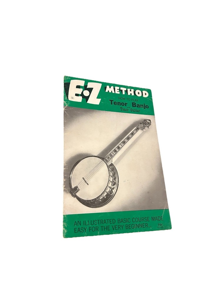 EZ Method Tenor Banjo & Tenor Guitar Instruction Book 1968 Vintage Guide