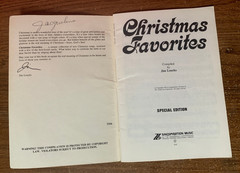 1982 Christmas Favorites Special Ed. SC Music Booklet By Singspiration