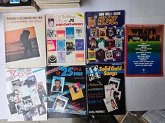 Lot 27 Vintage 1980s Pop Piano Vocal Guitar Sheet Music Songbooks 80&rsquo;s Pop ROCK