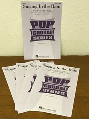 *LOT OF 15* SINGING IN THE RAIN by Anita Kerr – Hal Leonard – SATB Choral Octavo