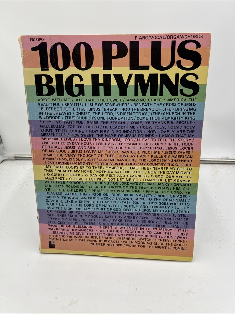 100 Plus Big Hymns Piano/Vocal/Organ/Chords, VG 1975