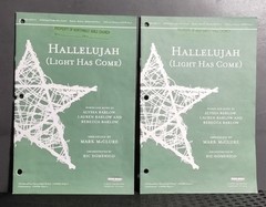 Hallelujah Light Has Come Alyssa Barlow SATB Choral Sheet Music Word Music Lot 1