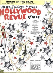 Singing In the Rain Hollywood Revue Of 1929 Cliff Edwards Jack Benny Sheet Music