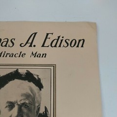 Thomas A Edison Miracle Man 1929 Advertising GraybaR Electric Co Sheet Music