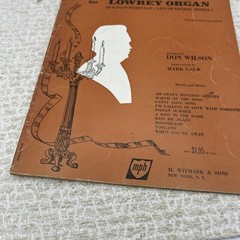 Vintage Victor Herbert Album for Lowrey Organ M Witmark & Sons 1958