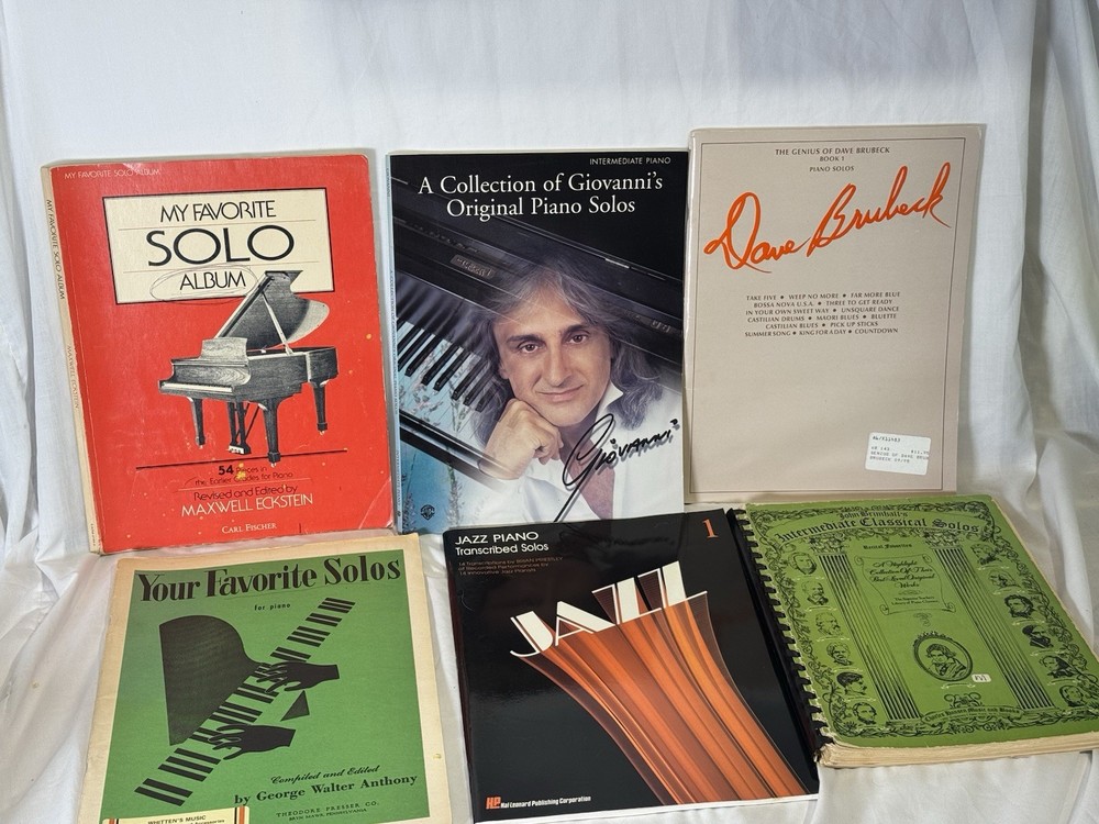 Piano Solo Sheet Music Lot 6 Dave Brubeck Giovanni Jazz Classical