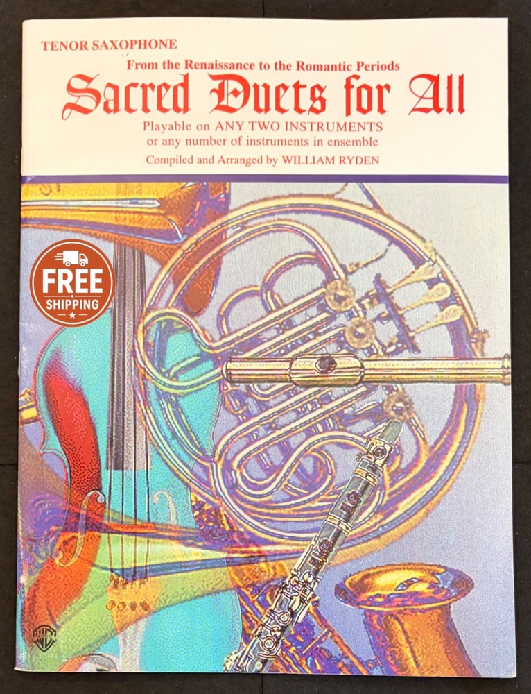 Sacred Duets for All Tenor Saxophone Sheet Music William Ryden Ensemble Book