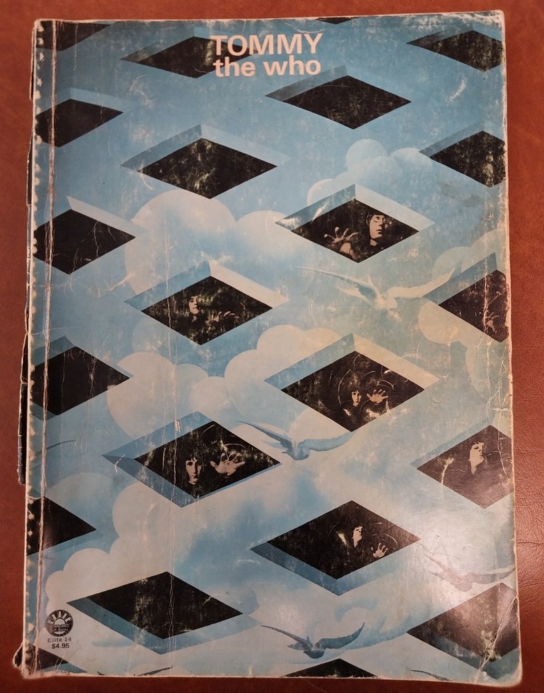 1969 Tommy The Who Sheet Music Book with Lyrics & Photos