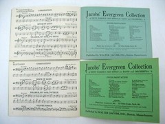 Lot 2 1930 Jacobs Evergreen Collection 50 Old Songs Band Orchestra Saxophone