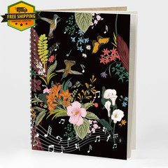 Blank Sheet Music Composition Manuscript Staff Paper Notebook 100 Pages Flora