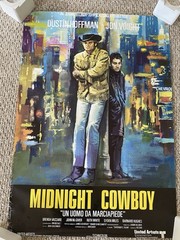 Vintage poster Midnight Cowboy,Italian Edition, Dustin Hoffman,Jon Voight