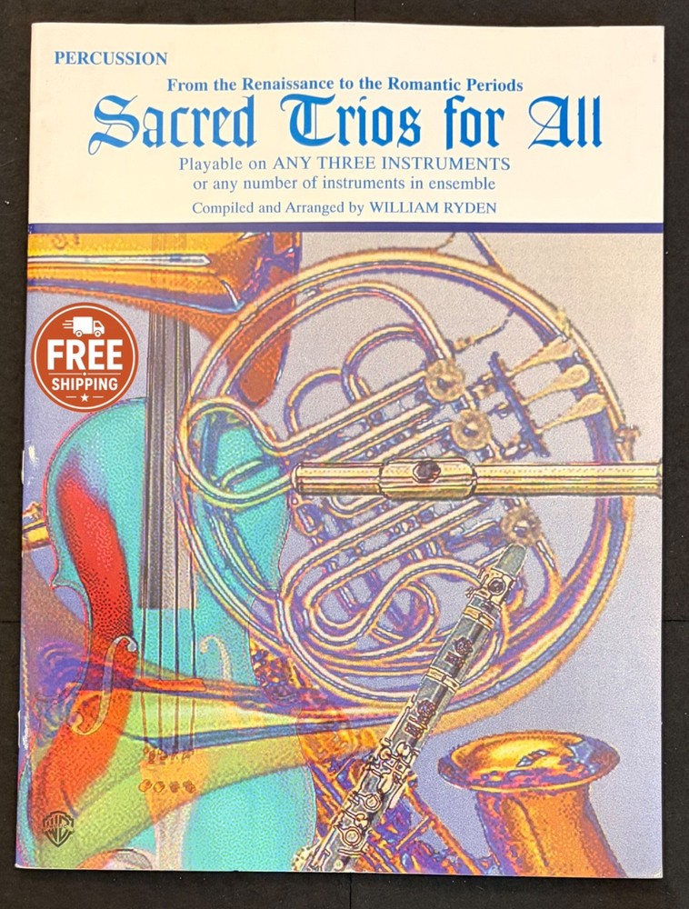 Sacred Trios for All Percussion Sheet Music William Ryder Ensemble Book