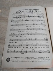 Say Si Si Fox Trot Arrangement vintage Vic Shoen Full Score
