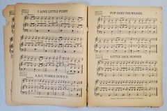 Mystery Children&rsquo;s Songbook Sheet Music Anthology 1944 MM Cole Vintage No Cover